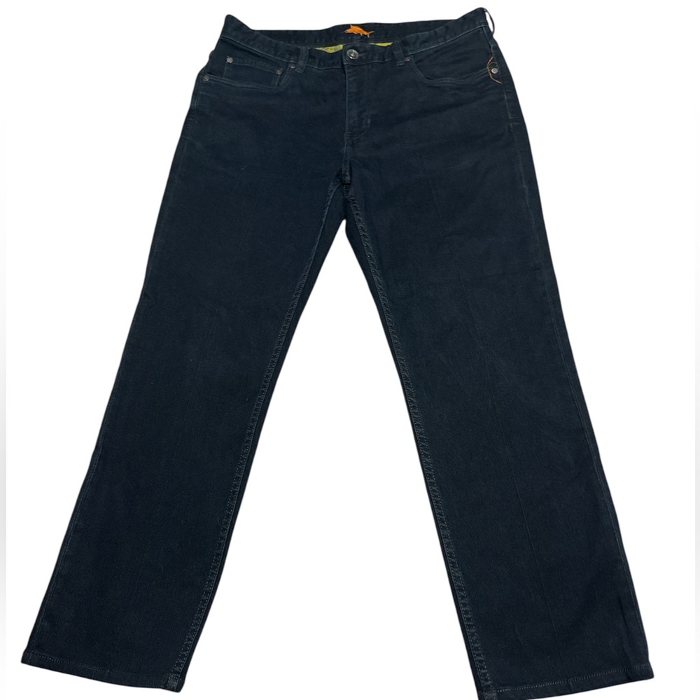 Tommy Bahama Men's Straight Leg Jeans in Dark Blue. 34x32